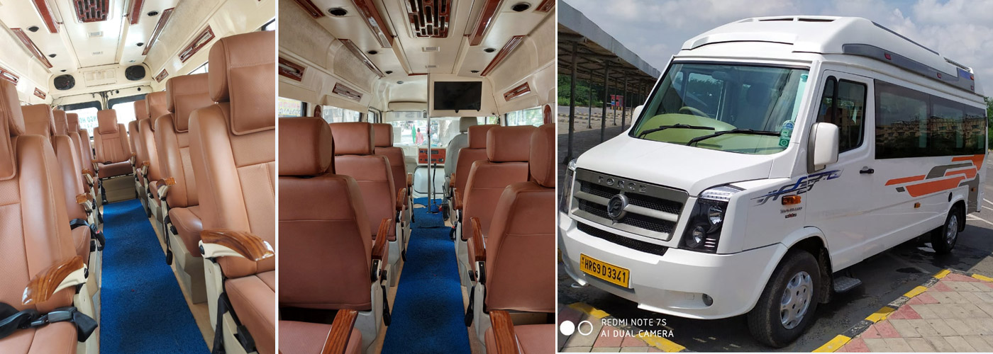 Tempo Traveller on Rent - Maharaja 1x1 Tempo Traveller