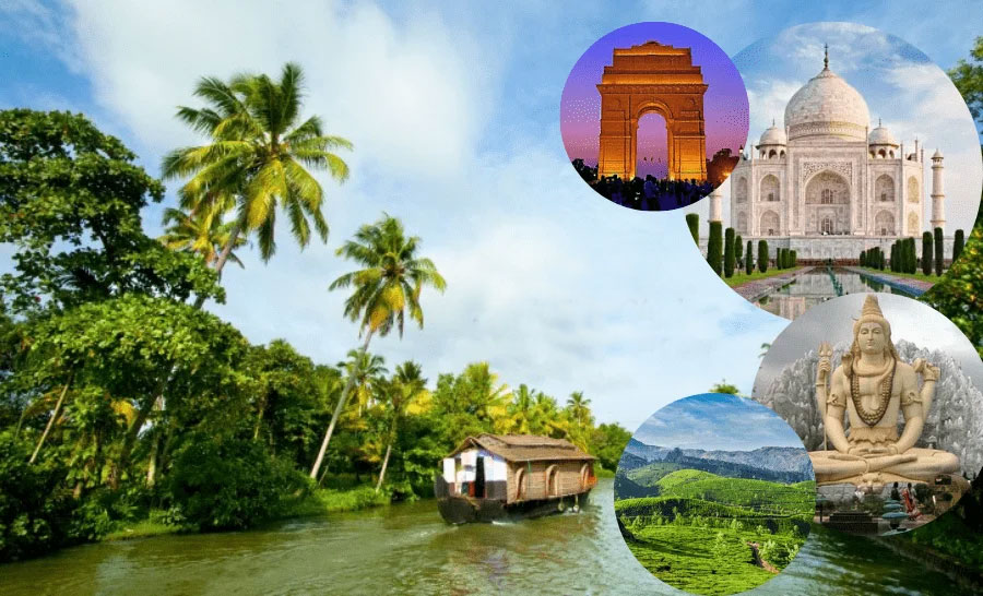 Golden Triangle Tour with South India