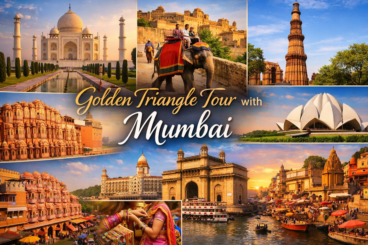 Golden Triangle tour with Mumbai