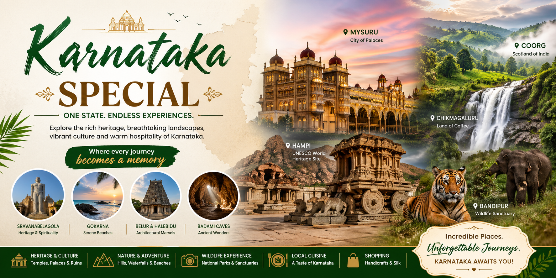 Karnataka Special Tour Package for 5 Days 4 Nights