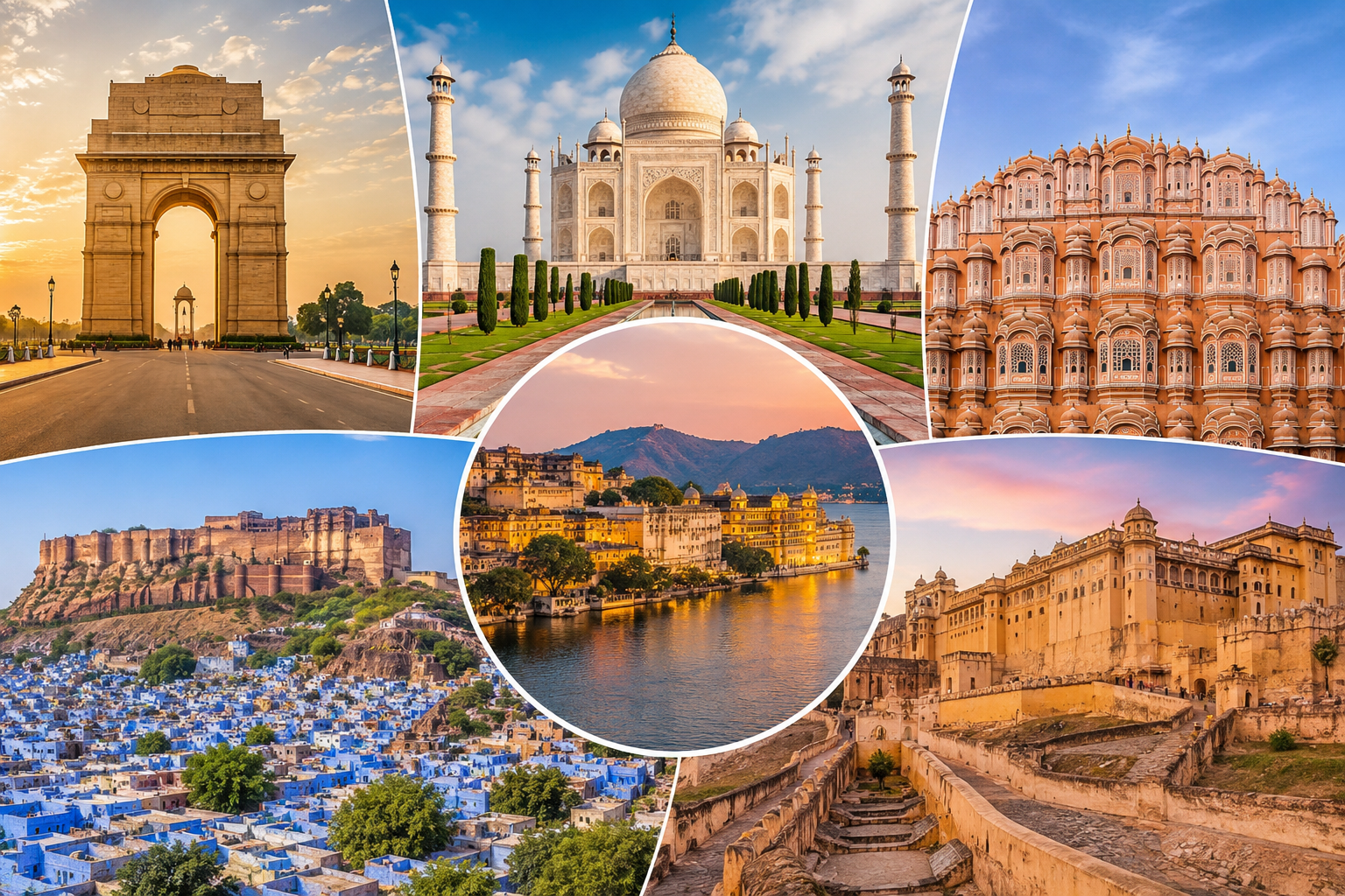 Golden Triangle Tour Package with Jodhpur & Udaipur (09 Nights 10 Days)