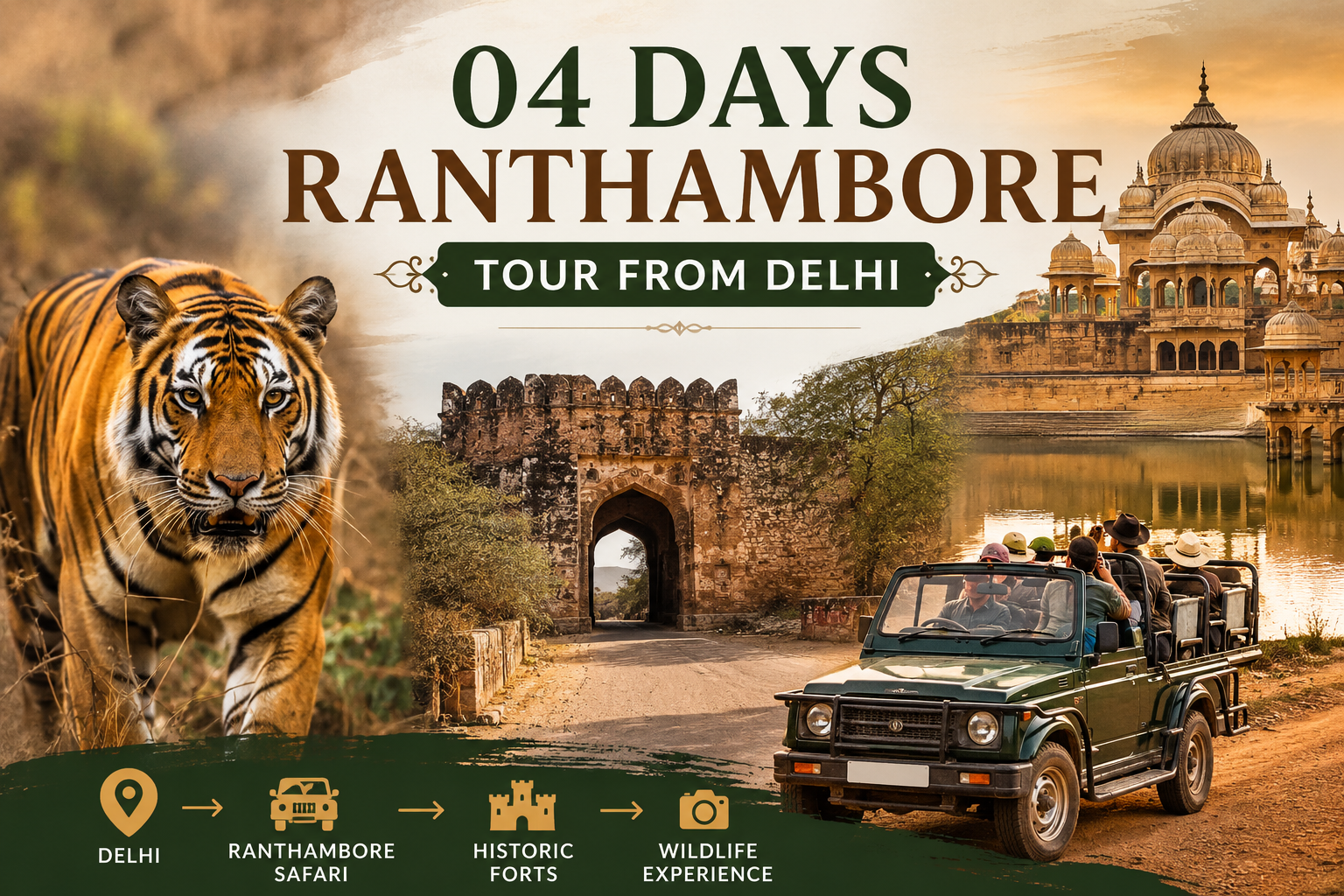 04 Days Ranthambore Tour Package from Delhi