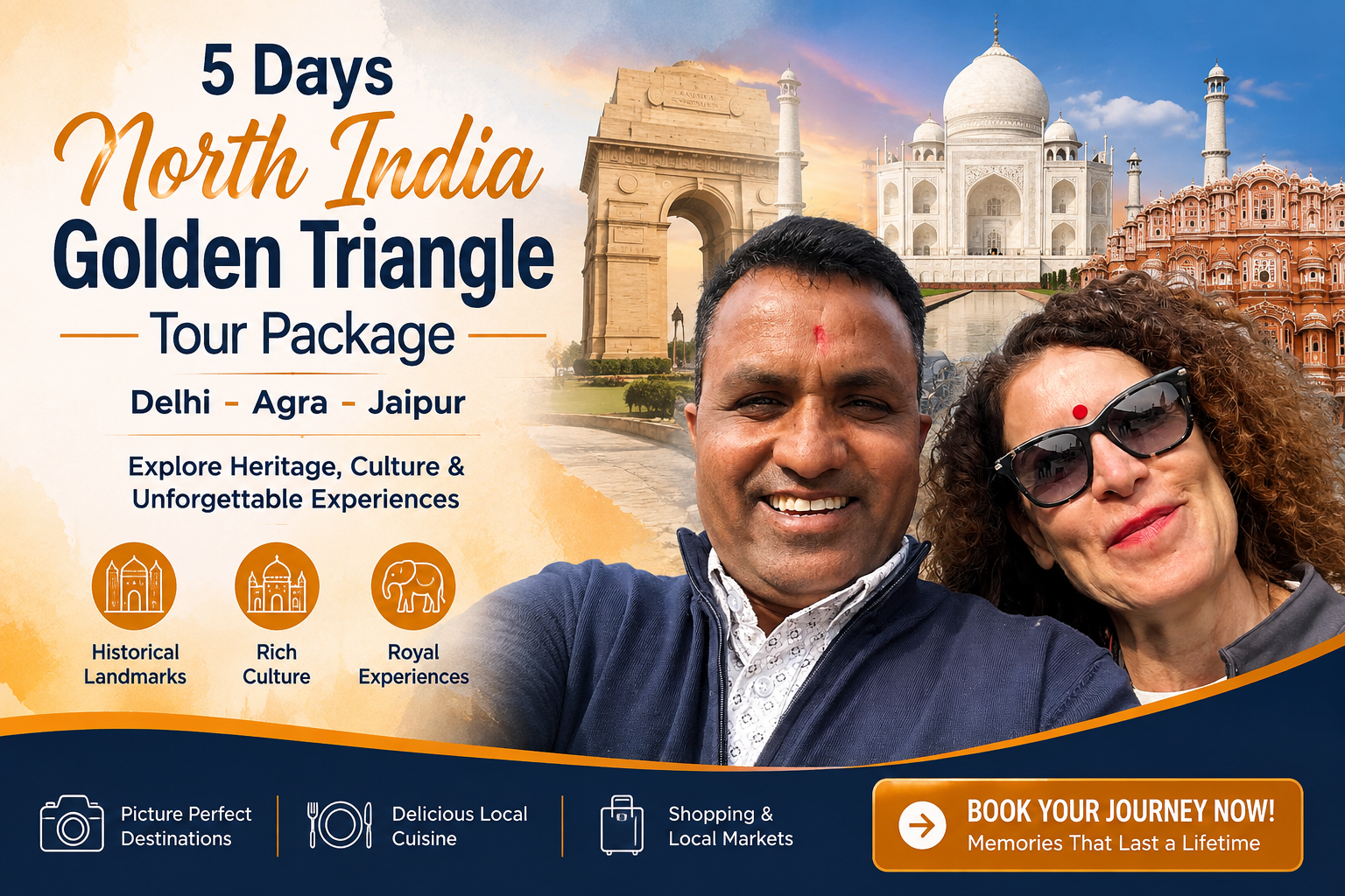 5 Days North India Golden Triangle Tour Package