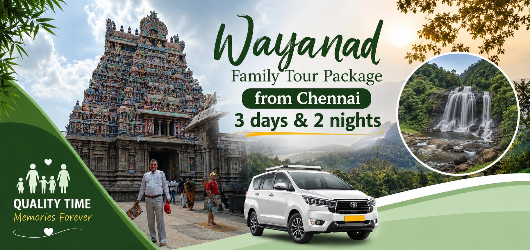 Wayanad Family Tour Package from Chennai 3 days & 2 nights