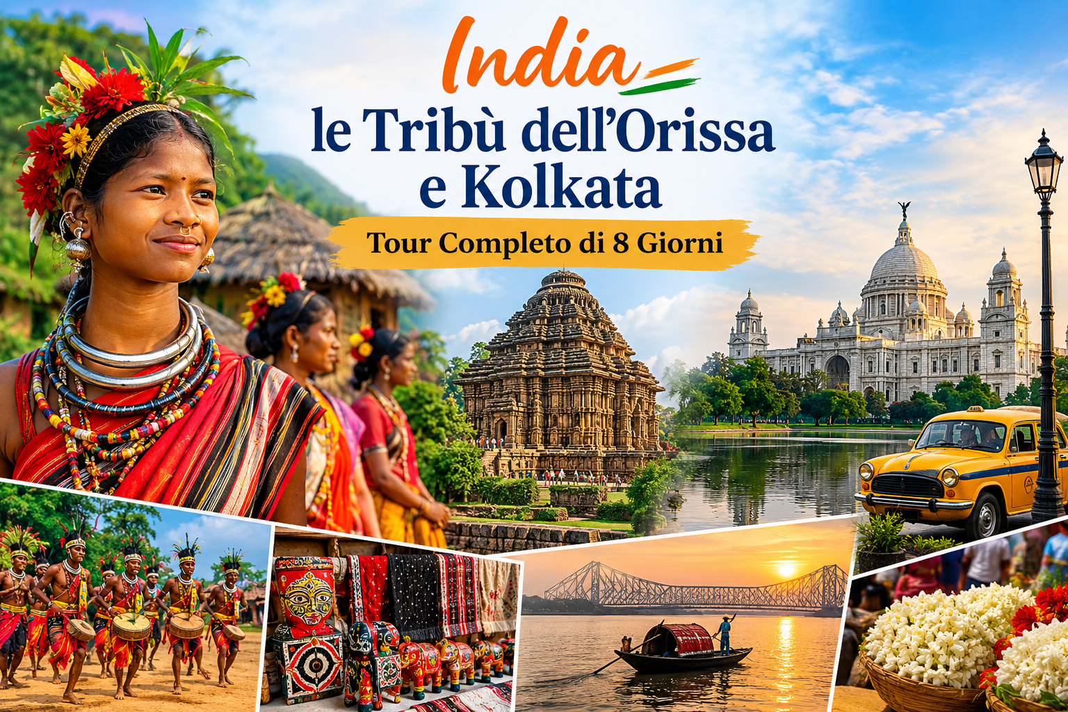 India le Tribù dell’Orissa e Kolkata – Tour Completo di 8 Giorni