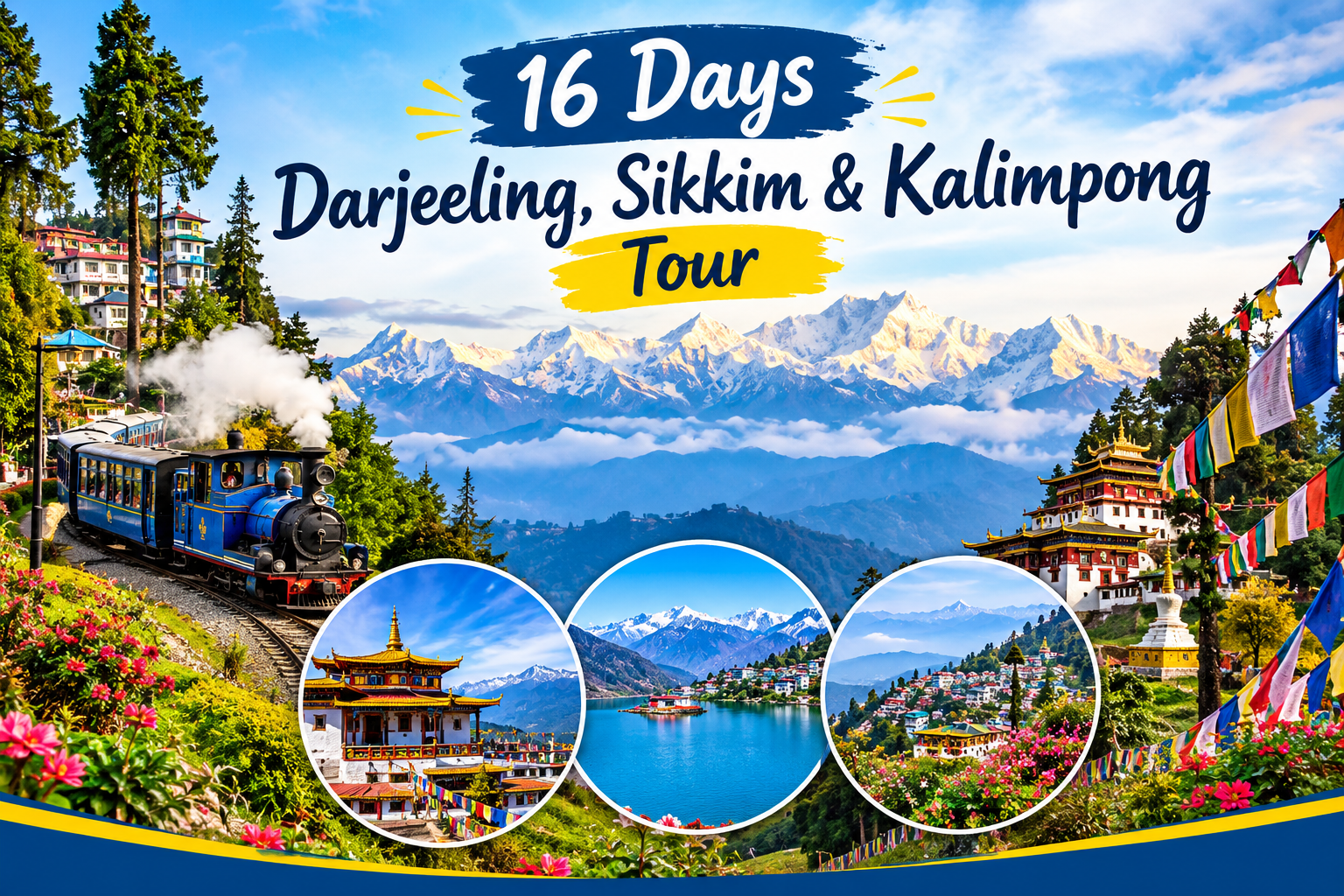 16 Days Darjeeling, Sikkim & Kalimpong Tour Itinerary