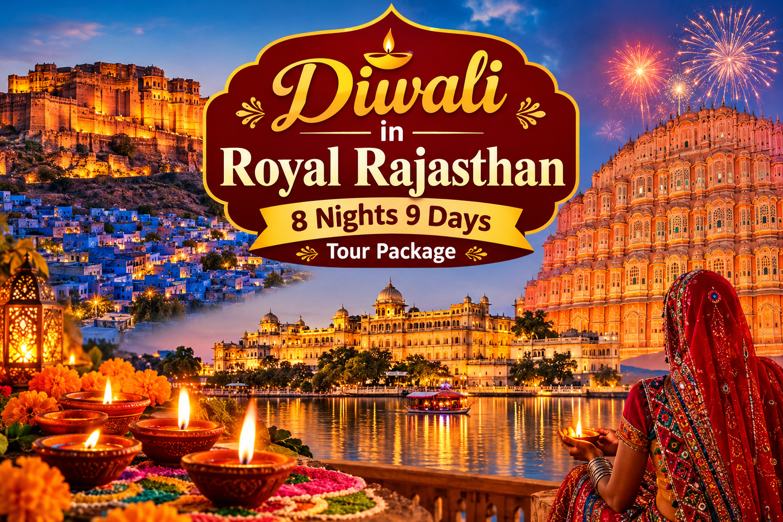 Diwali in Royal Rajasthan 8 nights 9 days tour package